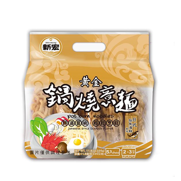黃金鍋燒意麵-日式柴魚海鮮風味 335g